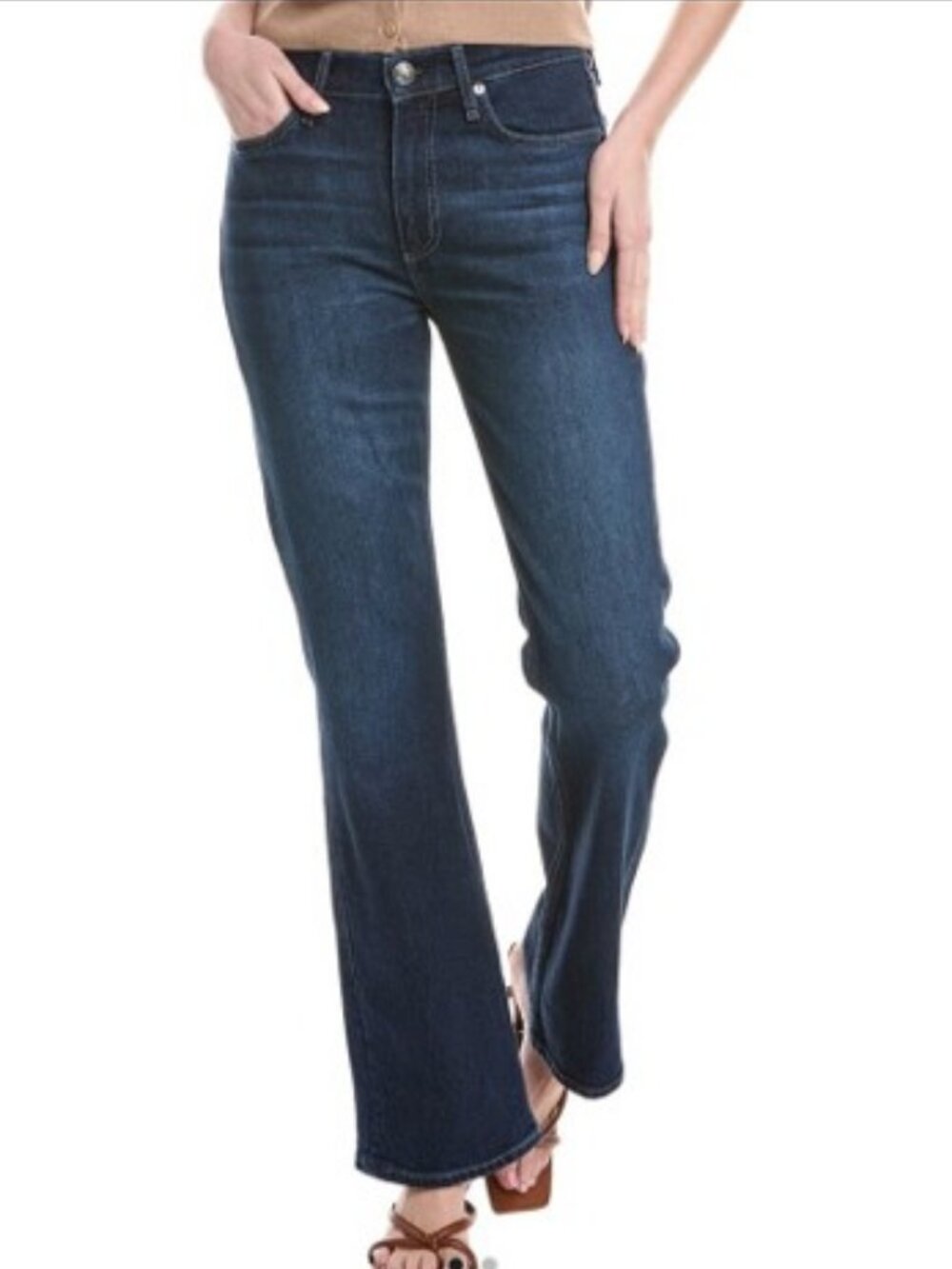 Rag & Bone Peyton Jeans Mid Rise Full Length Bootcut Dark Denim 30